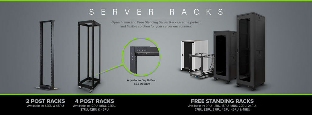 Standing server racks banner